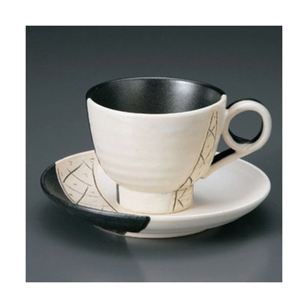 アースモス 美濃焼 和風コーヒーカップ 古式祥瑞コーヒー碗皿 [210cc] （3個入）（直送品）
