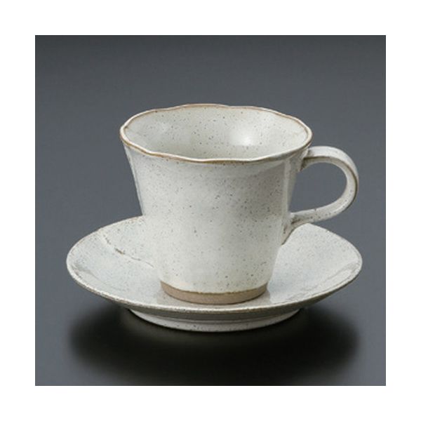 アースモス 美濃焼 和風コーヒーカップ 白伊賀コーヒーC/S [210cc] （4個入）（直送品）