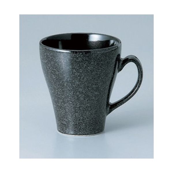 アースモス 美濃焼 マグカップ Pokela漆黒マグカップ [450cc] （3個入）（直送品）