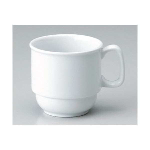 アースモス 美濃焼 マグカップ 強化白スタックミニマグ [200cc] （5個入）（直送品）