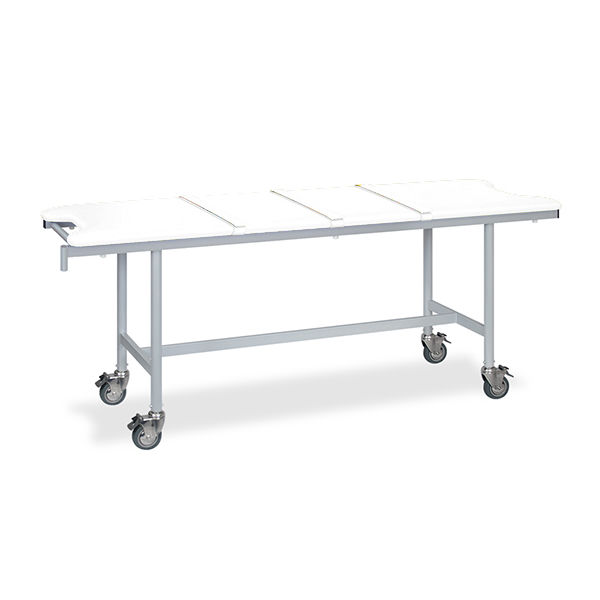 高田ベッド製作所 アルミストレッチャー100(ベルト付き) 幅70×長さ180×高さ90cm 白 TB-1351 1個 62-5031-47（直送品）