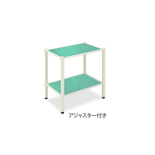 高田ベッド製作所 LSワゴン(アジャスター付き) 幅50×奥行46×高さ65cm ライトグリーン TB-1010-02 1台（直送品）