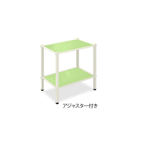 高田ベッド製作所 LSワゴン(アジャスター付き) 幅60×奥行46×高さ65cm ライムグリーン TB-1010-02 1台（直送品）