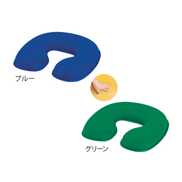 高田ベッド製作所 薄型ジェルフェイス 幅30×奥行30×高さ3.5cm ブルー TB-1355 1個 62-5032-56（直送品）