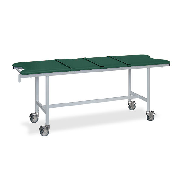 高田ベッド製作所 アルミストレッチャー100(ベルト付き) 幅65×長さ180×高さ85cm メディグリーン TB-1351 1個（直送品）