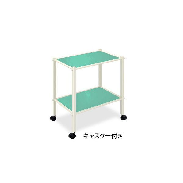 高田ベッド製作所 LSワゴン(キャスター付き) 幅60×奥行46×高さ70cm ライトグリーン TB-1010-01 1台（直送品）