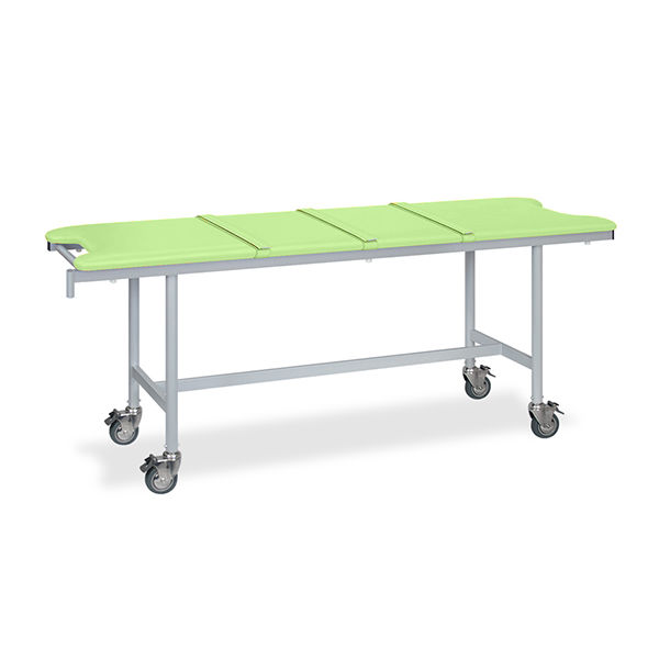 高田ベッド製作所 アルミストレッチャー100(ベルト付き) 幅70×長さ190×高さ80cm ライムグリーン TB-1351 1個（直送品）