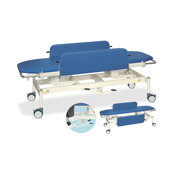 高田ベッド製作所 油圧ストレッチャー100 幅60×長さ180×高さ47~83cm 白 TB-1349 1個 62-5023-29（直送品）