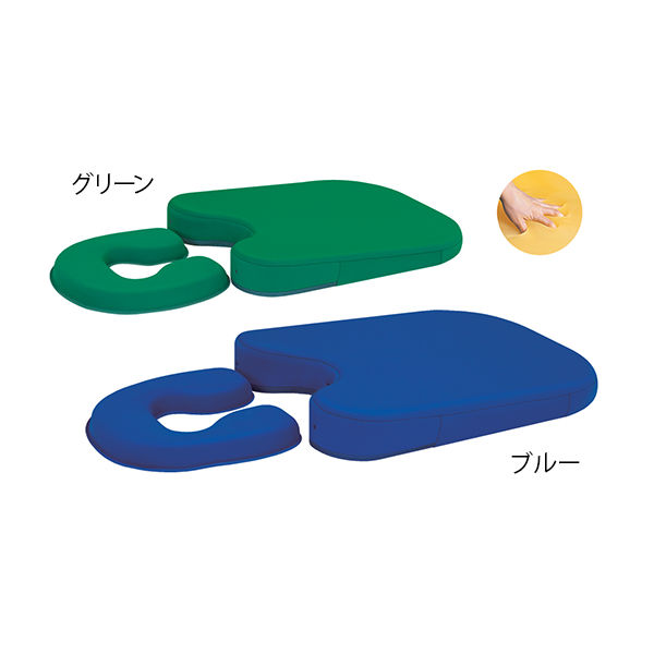 高田ベッド製作所 薄型ジェルセット 幅30×奥行30×高さ3.5cm ブルー TB-1359 1個 62-5032-60（直送品）