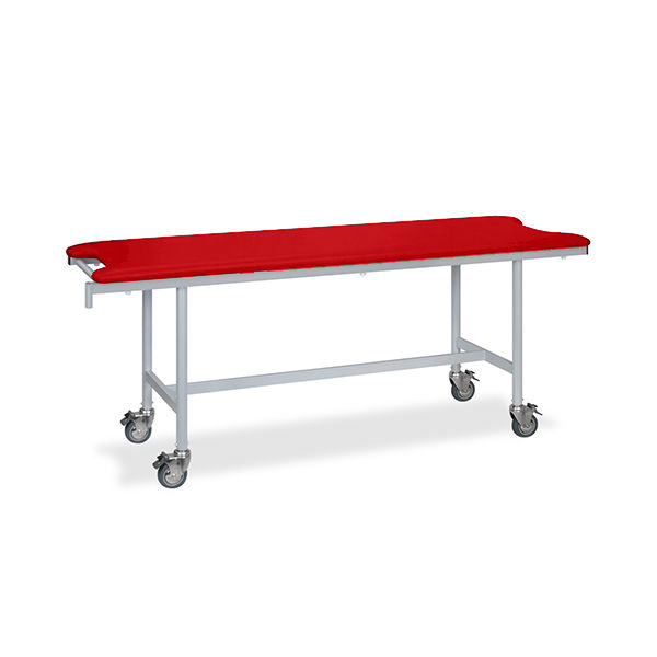 高田ベッド製作所 アルミストレッチャー100 幅60×長さ190×高さ85cm レッド TB-1348 1個 62-5015-10（直送品）