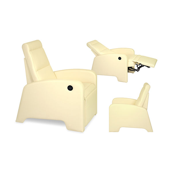 高田ベッド製作所 電動ワークチェアー 幅48×奥行94~120×高さ43/50cm イエロー TB-1357 1個 62-5032-75（直送品）