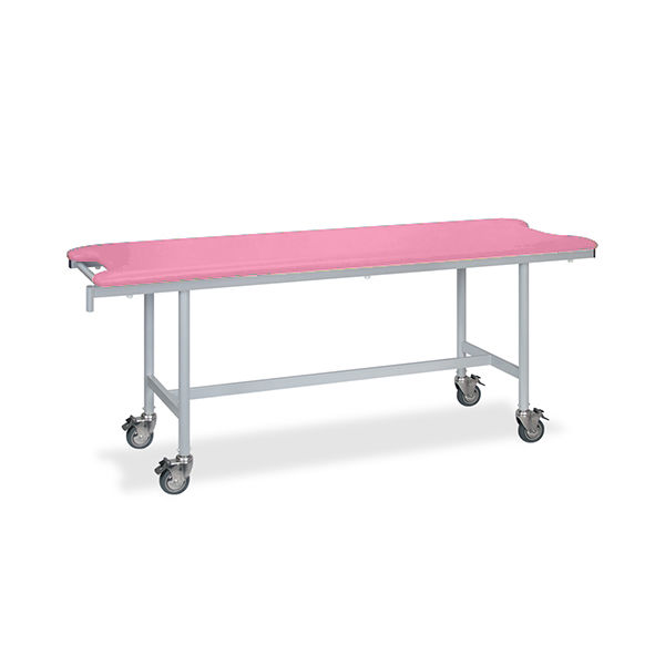 高田ベッド製作所 アルミストレッチャー100 幅70×長さ190×高さ80cm ピンク TB-1348 1個 62-5018-44（直送品）