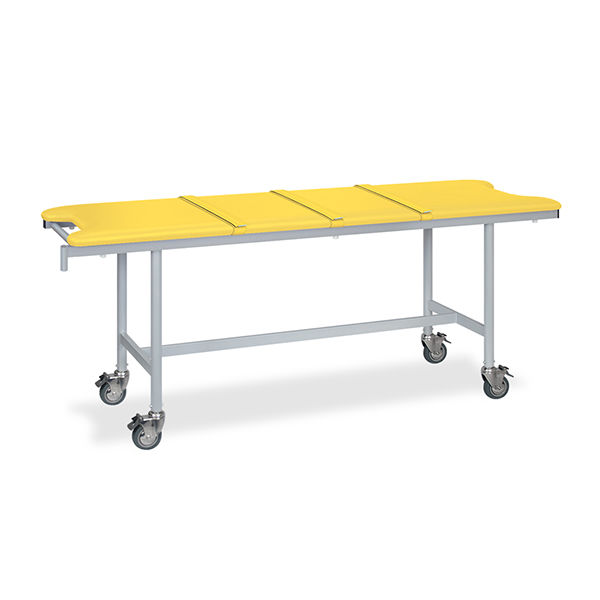 高田ベッド製作所 アルミストレッチャー100(ベルト付き) 幅60×長さ190×高さ80cm イエロー TB-1351 1個（直送品）