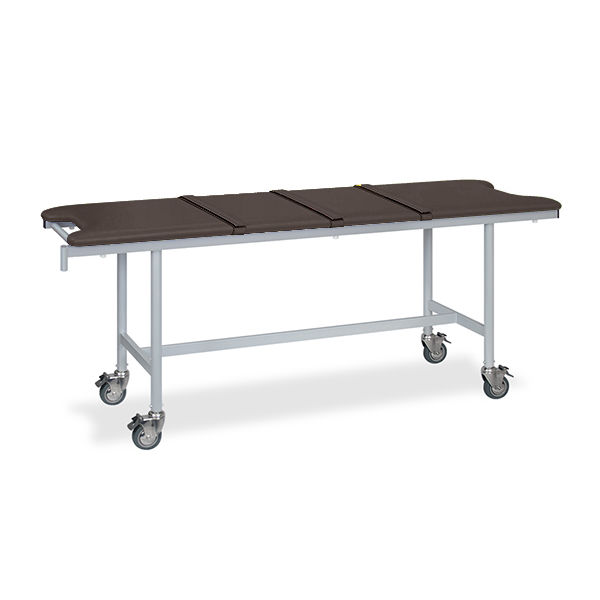 高田ベッド製作所 アルミストレッチャー100(ベルト付き) 幅65×長さ180×高さ80cm 茶 TB-1351 1個 62-5029-32（直送品）