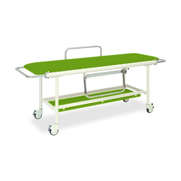 高田ベッド製作所 ストレッチャー100 幅60×長さ200(座シート180)×高さ80cm 抹茶 TB-623 1台 62-8705-46（直送品）