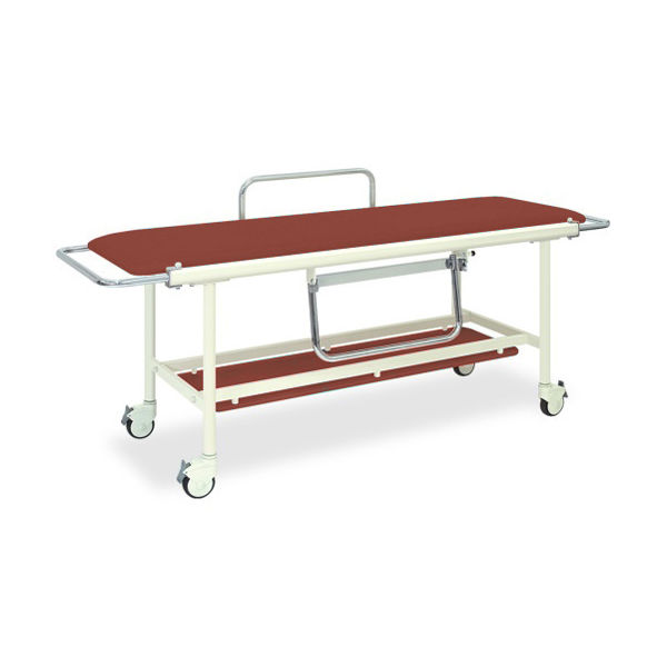 高田ベッド製作所 ストレッチャー100 幅60×長さ200(座シート180)×高さ80cm ライトブラウン TB-623 1台（直送品）