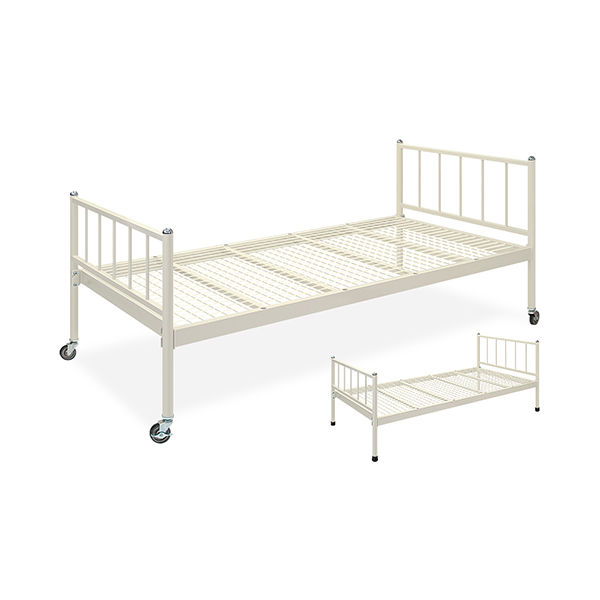 HPベッドM(キャスター付き) 幅78(全幅86)×長さ191(全長207)×高さ40(全高90)cm TB-1031-01 1台（直送品）