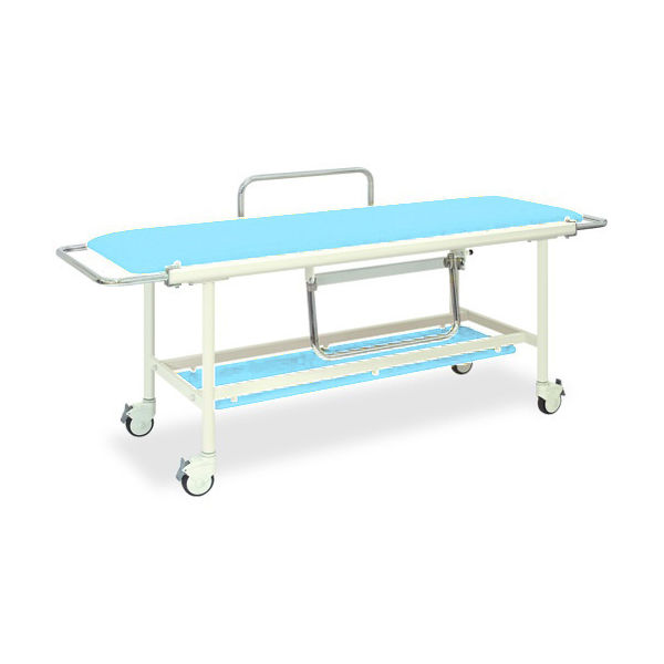 高田ベッド製作所 ストレッチャー100 幅60×長さ200(座シート180)×高さ85cm スカイブルー TB-623 1台（直送品）