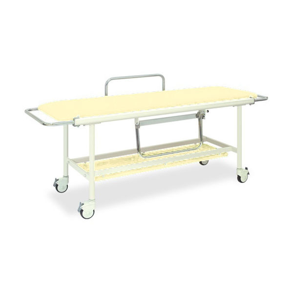 高田ベッド製作所 ストレッチャー100 幅60×長さ200(座シート180)×高さ85cm クリーム TB-623 1台（直送品）