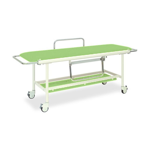 高田ベッド製作所 ストレッチャー100 幅60×長さ200(座シート180)×高さ85cm ライムグリーン TB-623 1台（直送品）