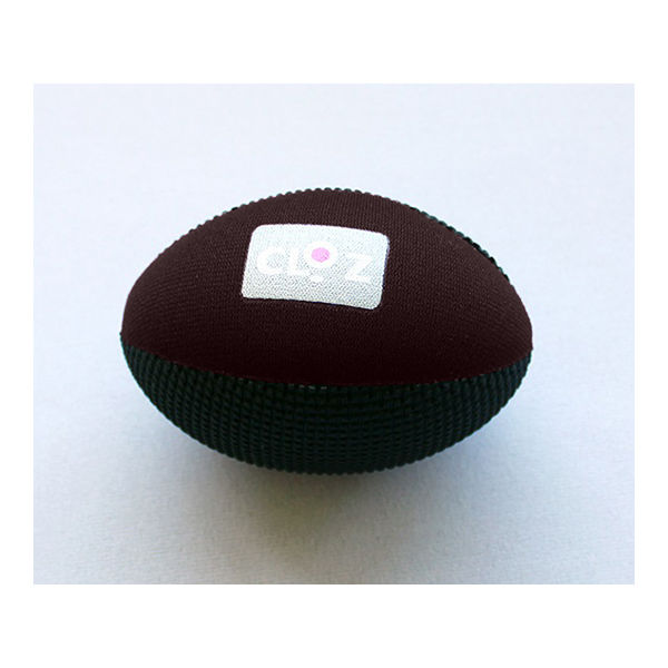 ヘルメット潜水 クロッツ やわらか健康ボール ラグビー型 ブラック×ブラウン 10個入 HC-036 1ケース(10個)（直送品）