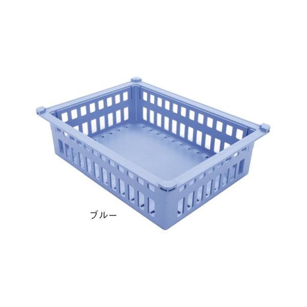 サカセ化学工業 バスケット 34ー10タイプ(深さ10cm)耐熱・制電 ブルー PBDX34-10 1個 62-0852-60（直送品）