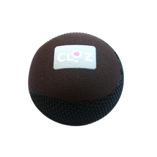 ヘルメット潜水 クロッツ やわらか健康ボール 丸型 ブラック×ブラウン 10個入 HC-035 1ケース(10個) 61-9950-69（直送品）