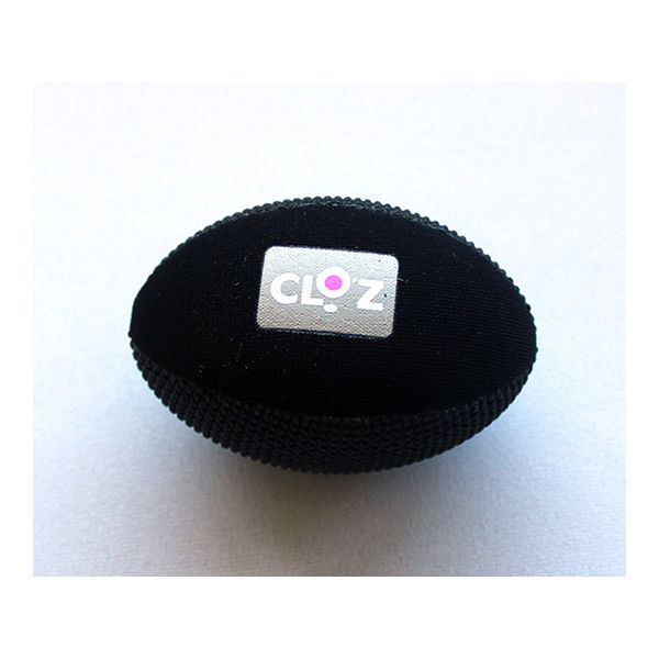 ヘルメット潜水 クロッツ やわらか健康ボール ラグビー型 ブラック×ブラック 10個入 HC-036 1ケース(10個)（直送品）