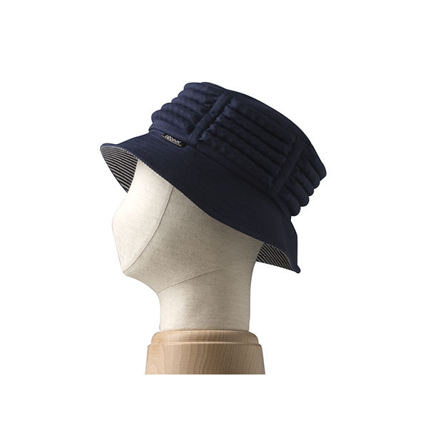 特殊衣料 アボネット +JARI ハット ストライプ ネイビー フリーサイズ 2080 1個 61-9621-80（直送品）