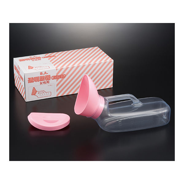 浅井商事 SA ブラシなし塩ビ透明尿器 女性用 100233 1個 62-1365-09（直送品）