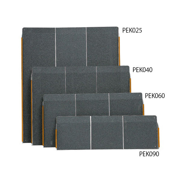 イーストアイ ポータブルスロープエッジ付1枚板90cmタイプ PEK090 1個 62-8149-05（直送品）