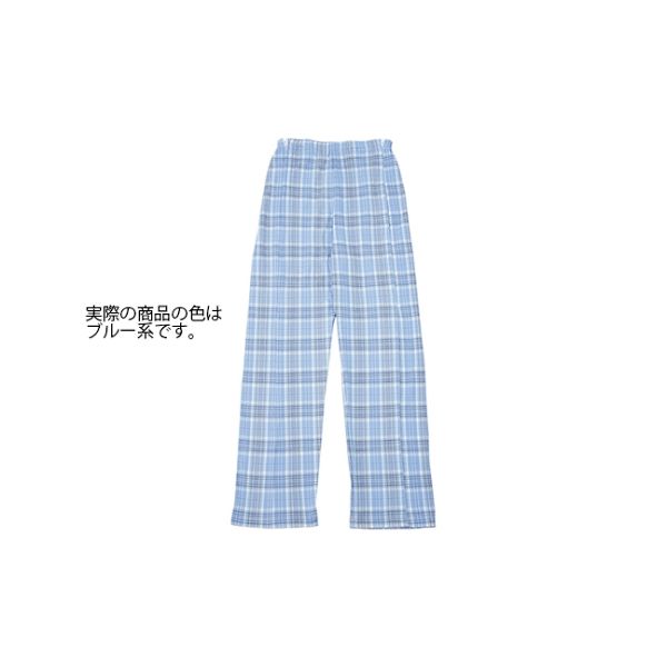 ケアファッション 紳士腰開き洗い替えパンツ ブルー系 フリー 38803-01 1枚 61-7380-47（直送品）