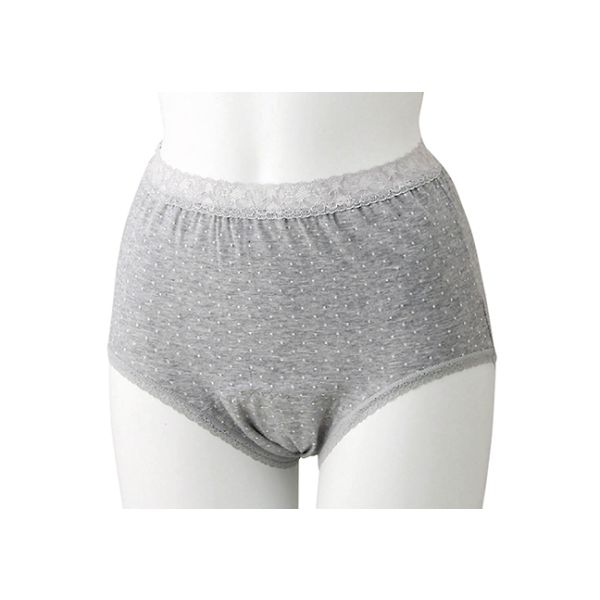 ケアファッション 婦人ショーツ グレー LL 38160-13 1枚 61-7378-11（直送品）