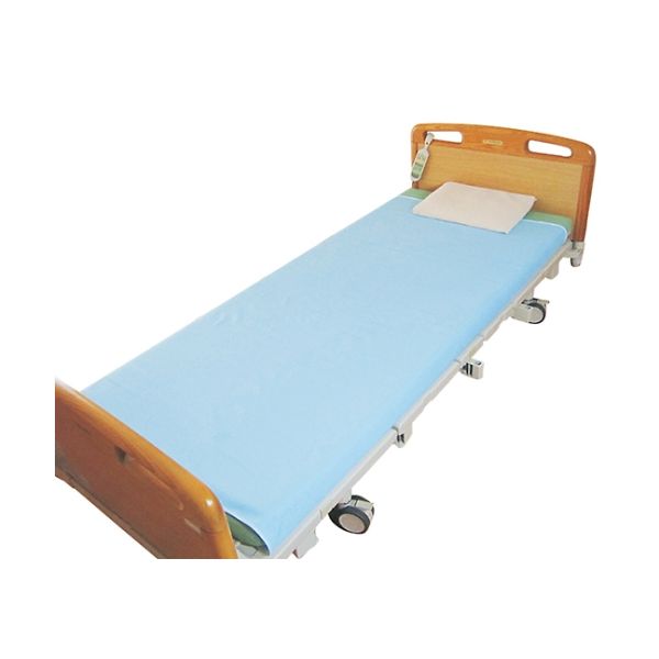 ケアファッション スムース防水シーツ(ダブル) ブルー 145×180cm 39152-11 1枚 61-7384-73（直送品）