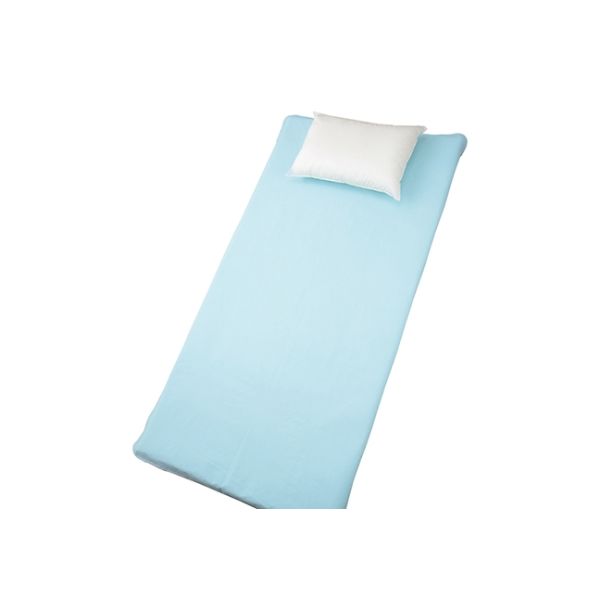 ケアファッション スムース防水シーツ(全面) ブルー 105×200cm 39023-11 1枚 61-7384-79（直送品）