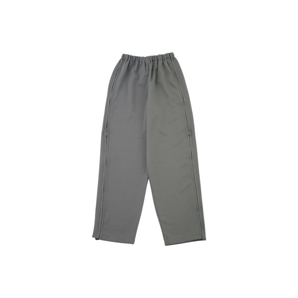 ケアファッション 婦人脇全開ニットパンツ グレー LL 39817-03 1枚 61-9683-57（直送品）