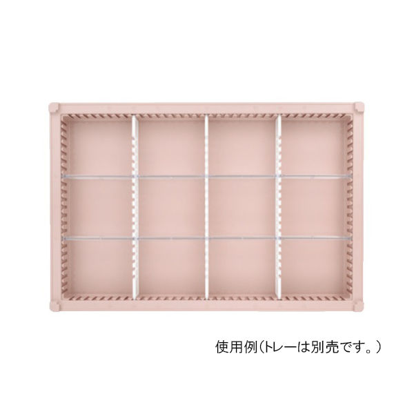 サカセ化学工業 仕切板Bセット トレー64ー05タイプ(深さ5cm)用 帯電防止タイプ PD05-Bセット 1セット 62-0851-11（直送品）