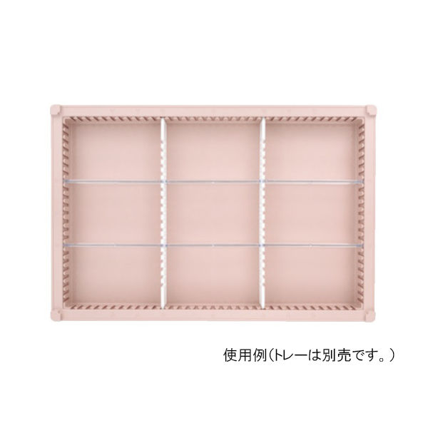 サカセ化学工業 仕切板Cセット トレー64ー05タイプ(深さ5cm)用 耐熱・制電タイプ PDD05-Cセット 1セット（直送品）