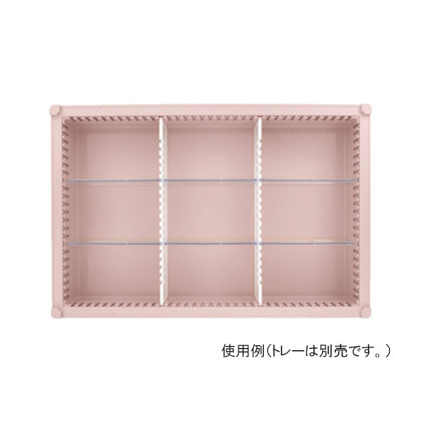 サカセ化学工業 仕切板Bセット トレー64ー10タイプ(深さ10cm)用 帯電防止タイプ PD10-Bセット 1セット 62-0851-46（直送品）