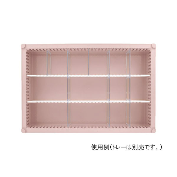 サカセ化学工業 仕切板Eセット トレー64ー10タイプ(深さ10cm)用 耐熱・制電タイプ PDD10-Eセット 1セット（直送品）