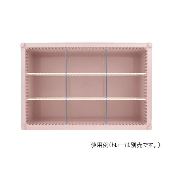 サカセ化学工業 仕切板Eセット トレー64ー17タイプ(深さ17cm)用 帯電防止タイプ PD17-Eセット 1セット 62-0851-80（直送品）