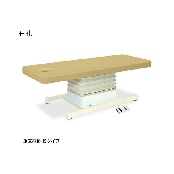 高田ベッド製作所 有孔垂直電動HSタイプ 幅65×長さ170×高さ46~79cm アイボリー TB-897U 1個 61-5846-18（直送品）