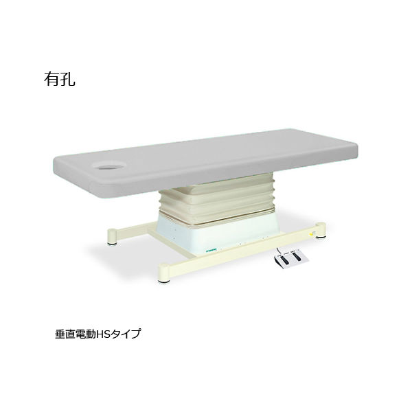 高田ベッド製作所 有孔垂直電動HSタイプ 幅60×長さ190×高さ46~79cm グレー TB-897U 1個 61-5846-07（直送品）