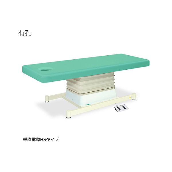 高田ベッド製作所 有孔垂直電動HSタイプ 幅60×長さ180×高さ46~79cm ライトグリーン TB-897U 1個 61-5845-84（直送品）