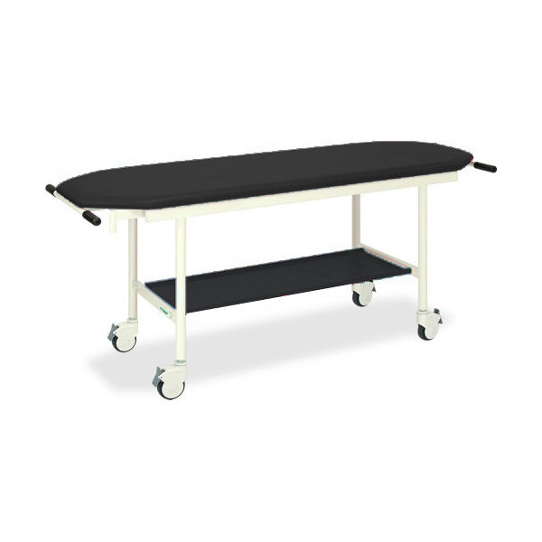 高田ベッド製作所 ライトストレッチャー100 幅55×長さ190×高さ80cm 黒 TB-1029 1台 62-8696-29（直送品）