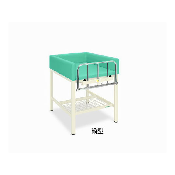 S型オムツ交換台(縦型) 幅65(全幅75)×奥行75(全奥行80)×高さ90(全高108)cm ライトグリーン TB-722-01 1台（直送品）