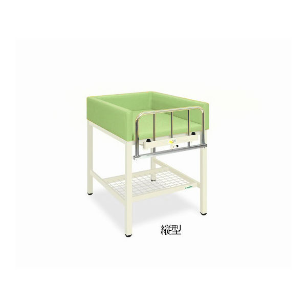 S型オムツ交換台(縦型) 幅70(全幅80)×奥行90(全奥行95)×高さ90(全高108)cm ライムグリーン TB-722-01 1台（直送品）
