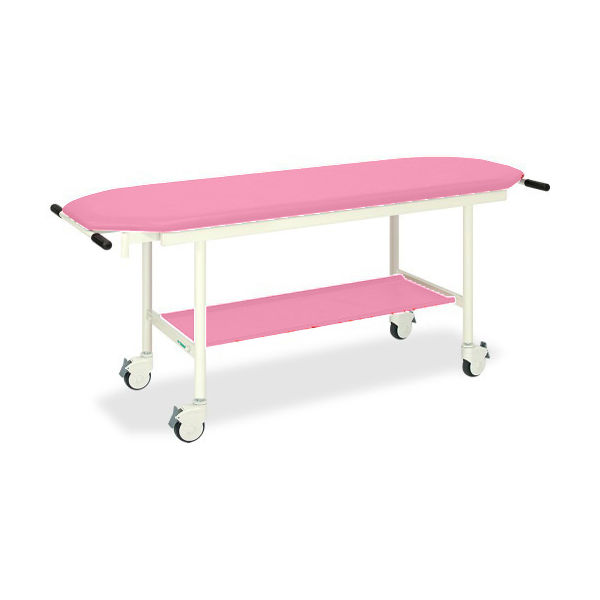 高田ベッド製作所 ライトストレッチャー100 幅60×長さ180×高さ75cm ピンク TB-1029 1台 62-8697-96（直送品）