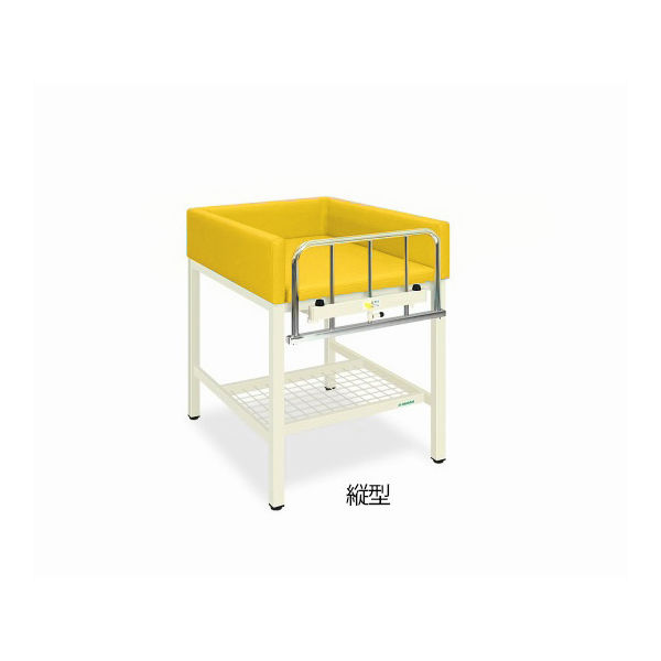 S型オムツ交換台(縦型) 幅60(全幅70)×奥行90(全奥行95)×高さ80(全高98)cm イエロー TB-722-01 1台（直送品）