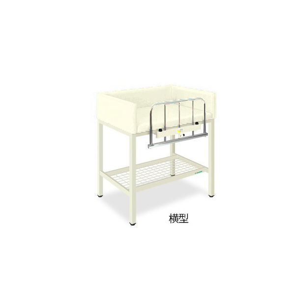 S型オムツ交換台(横型) 幅80(全幅90)×奥行60(全奥行65)×高さ80(全高98)cm クリーム TB-722-02 1台（直送品）